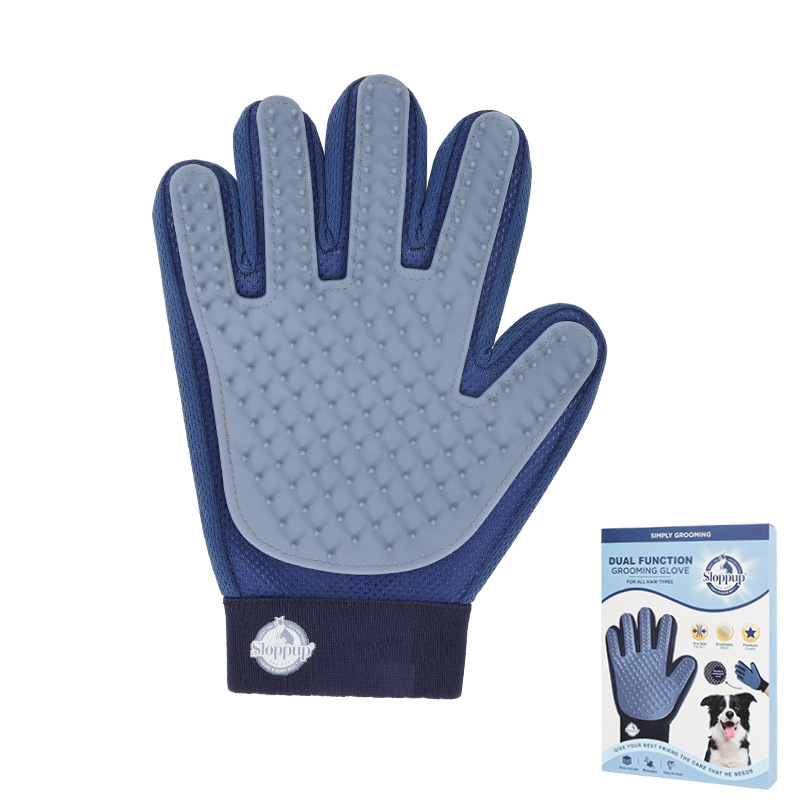 Pet Glove Cleaning Massage Brush for Cats Dogs Shedding Hair Cleaning Bathing Gloves
