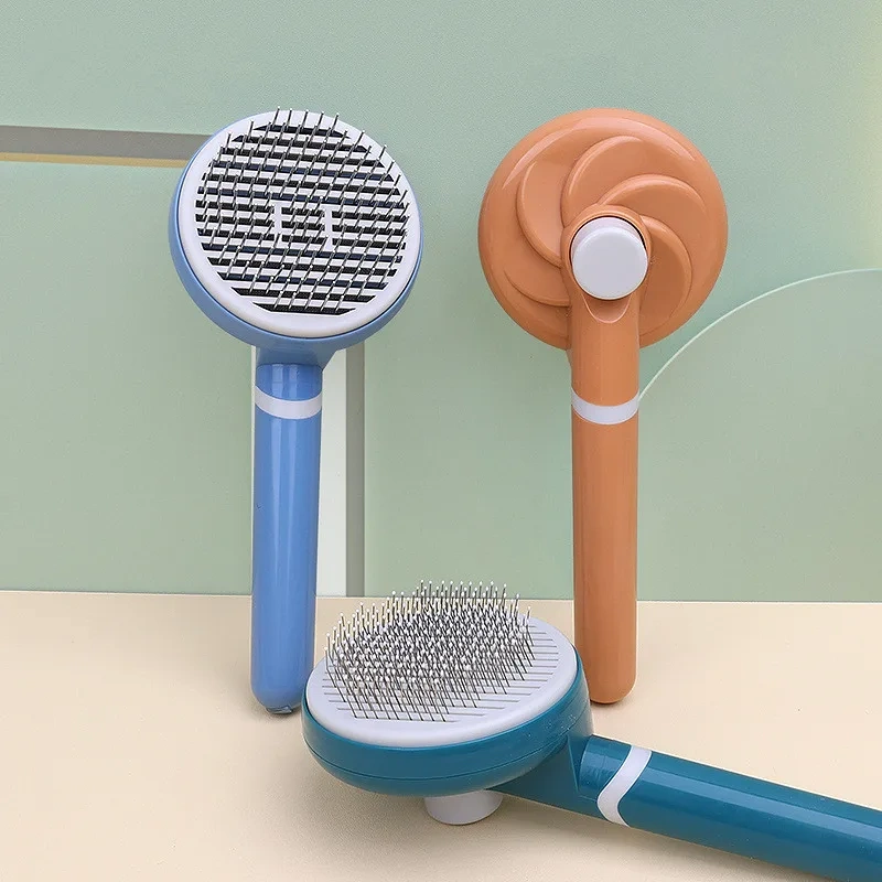 Pet Hair Removal Brush for Dogs Cats Shedding Hair Cleaning Grooming Supplies Pet Comb Dog Cat Hair Removal Brushes