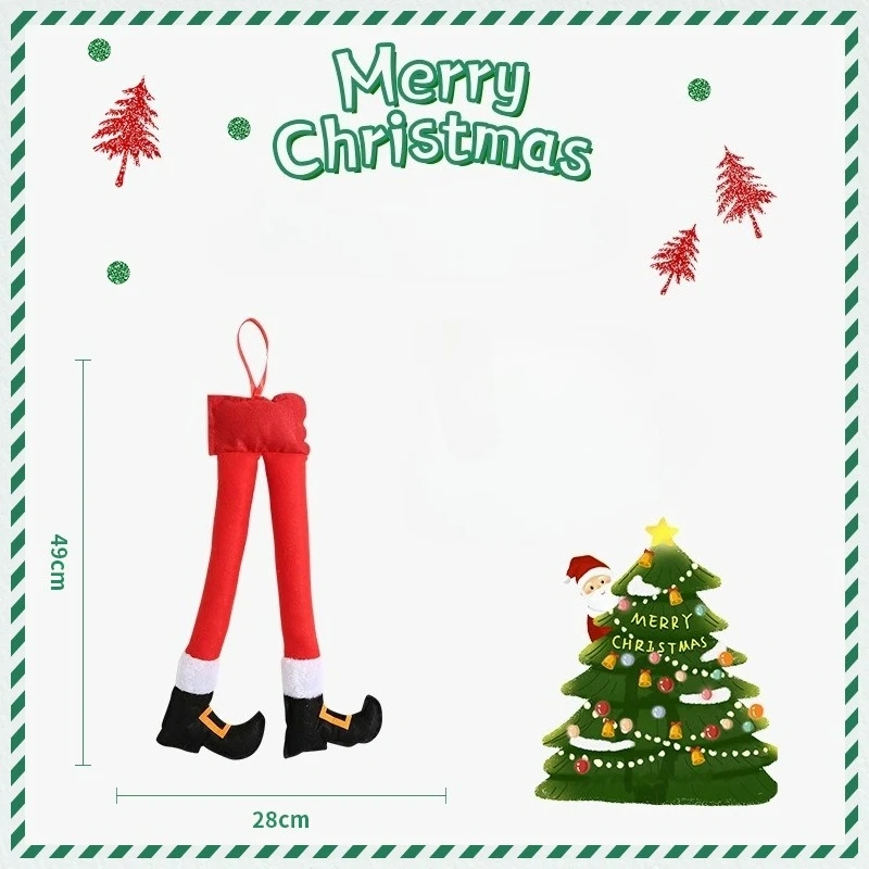 Christmas Elf Legs Santa Claus Legs Christmas Car Legs Pendant Christmas Ornaments Christmas Commodities Party Decorations Props