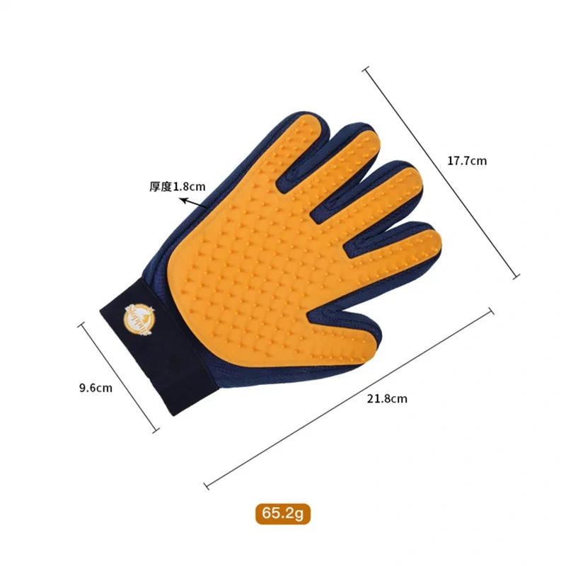 Pet Glove Cleaning Massage Brush for Cats Dogs Shedding Hair Cleaning Bathing Gloves Cat Hair Removal Grooming Brush