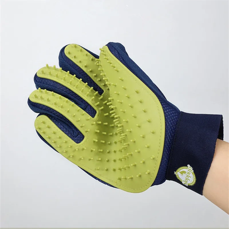 Pet Glove Cleaning Massage Brush for Cats Dogs Shedding Hair Cleaning Bathing Gloves Cat Hair Removal Grooming Brush