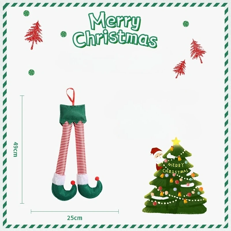 Christmas Elf Legs Santa Claus Legs Christmas Car Legs Pendant Christmas Ornaments Christmas Commodities Party Decorations Props