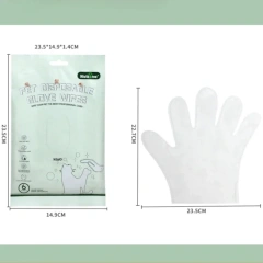 6pcs Pet Body Wipes No Rinse Cleaning Gloves Cat and Dog Grooming Mild Deodorizing Wipes Special Cleaning and Beauty Supplies