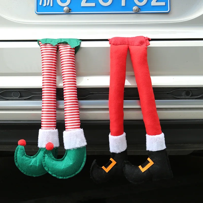 Christmas Elf Legs Santa Claus Legs Christmas Car Legs Pendant Christmas Ornaments Christmas Commodities Party Decorations Props