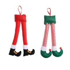 Christmas Elf Legs Santa Claus Legs Christmas Car Legs Pendant Christmas Ornaments Christmas Commodities Party Decorations Props