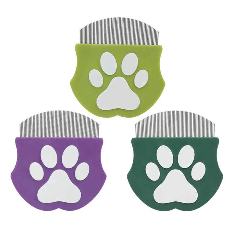 Pet Comb, Dog Mini Face Comb for Hair Removal, Cat Flea Comb, Grooming Tool for Small Pets, Efficient De-shedding Supplies