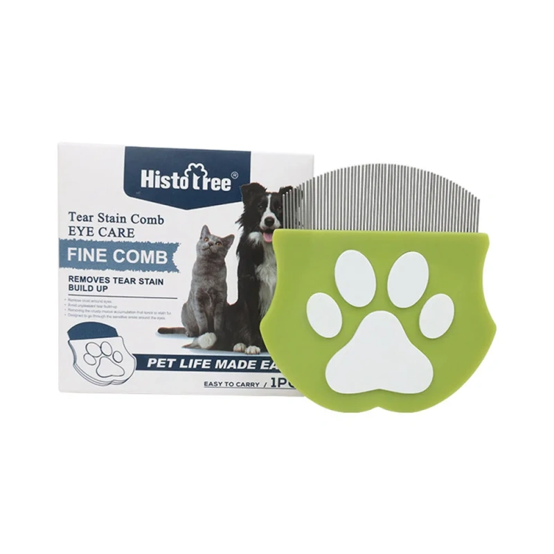 Pet Comb, Dog Mini Face Comb for Hair Removal, Cat Flea Comb, Grooming Tool for Small Pets, Efficient De-shedding Supplies