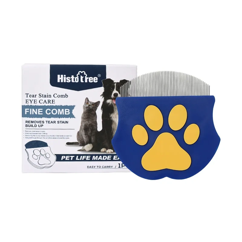 Pet Comb, Dog Mini Face Comb for Hair Removal, Cat Flea Comb, Grooming Tool for Small Pets, Efficient De-shedding Supplies
