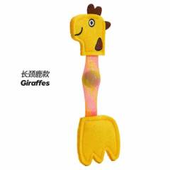 Cat-shaped bouncy catnip toy