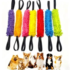 Dog Bite Toys for Small Medium Breeds, Non-Tooth Injury Plush Chew Sticks, Fun Tugging & Pulling Play