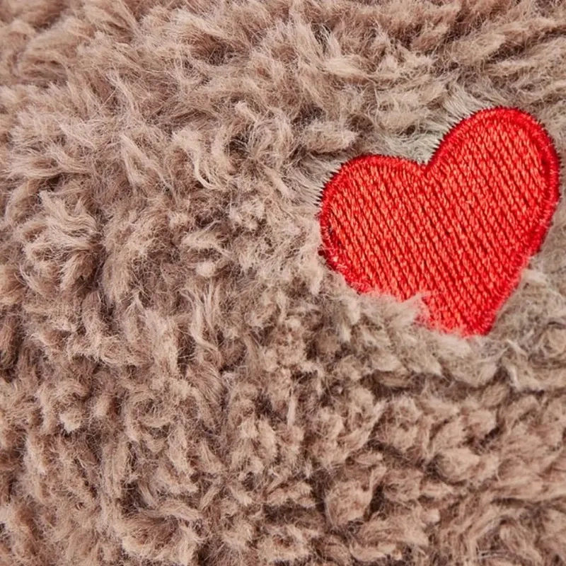 30*15cm Heartbeat Puppy Toy Plush Bear Soothing Toy Stuffed Animal Dog Sleep Aid Calming Fuzzy Bear Dolls For Anxiety Relief
