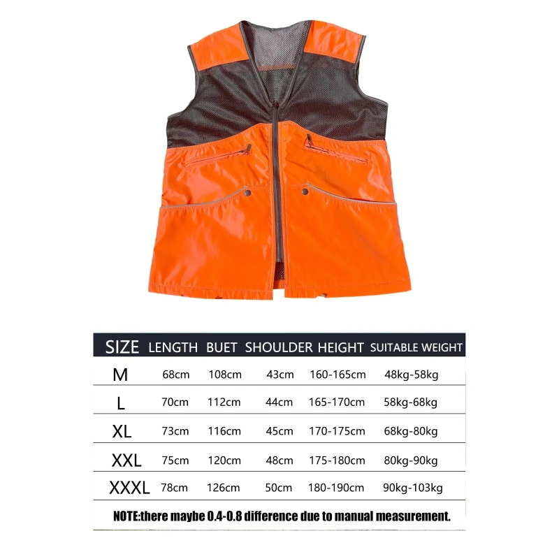 Breathable Dog Trainer Mesh Vest with 6 Large Pocket Accessories Anti Scratch Clothing Comfortable Versatile Pet Owner Vest