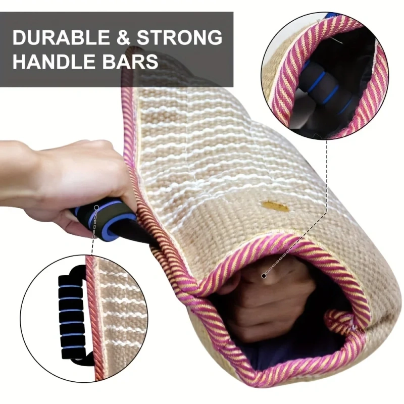 Kangdarpet Dog Chew Training Set with Training Stick Chew Set Dog Chew Pillow Stick, Tug of War Toy Training Dog Stick