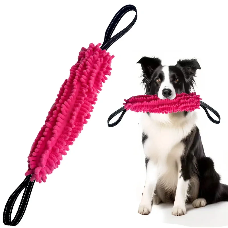 Dog Bite Toys for Small Medium Breeds, Non-Tooth Injury Plush Chew Sticks, Fun Tugging & Pulling Play