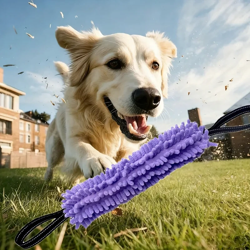 Dog Bite Toys for Small Medium Breeds, Non-Tooth Injury Plush Chew Sticks, Fun Tugging & Pulling Play