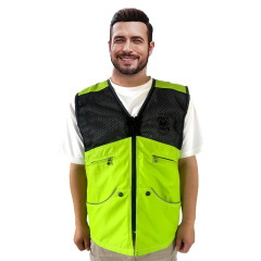 Breathable Dog Trainer Mesh Vest with 6 Large Pocket Accessories Anti Scratch Clothing Comfortable Versatile
