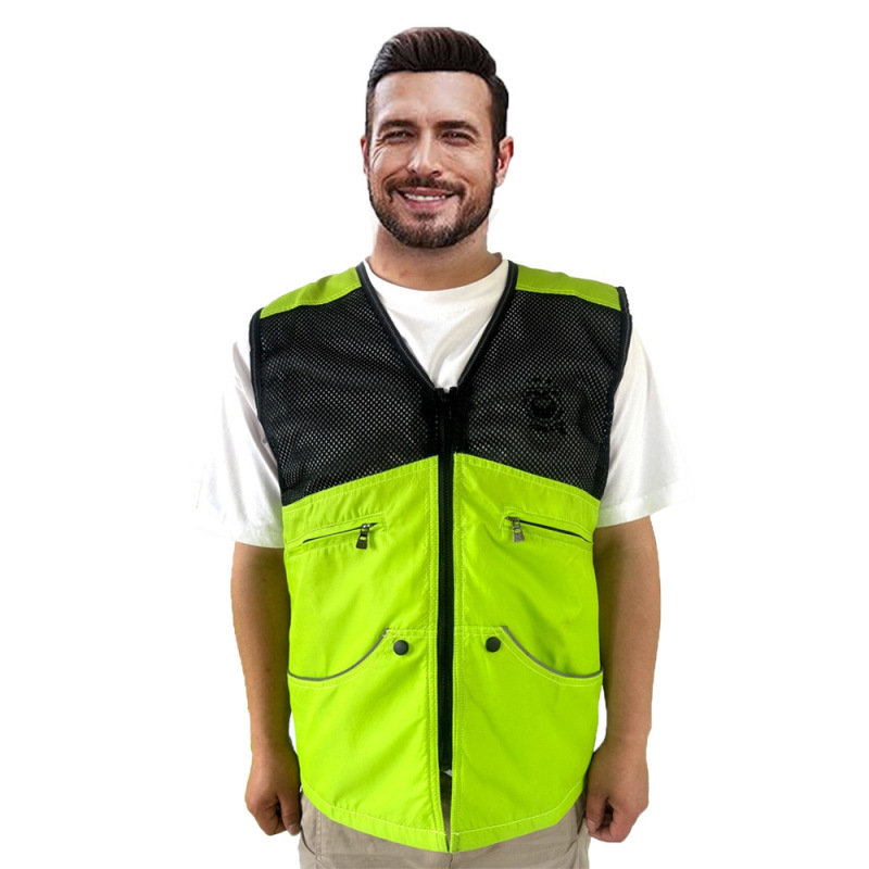 Breathable Dog Trainer Mesh Vest with 6 Large Pocket Accessories Anti Scratch Clothing Comfortable Versatile