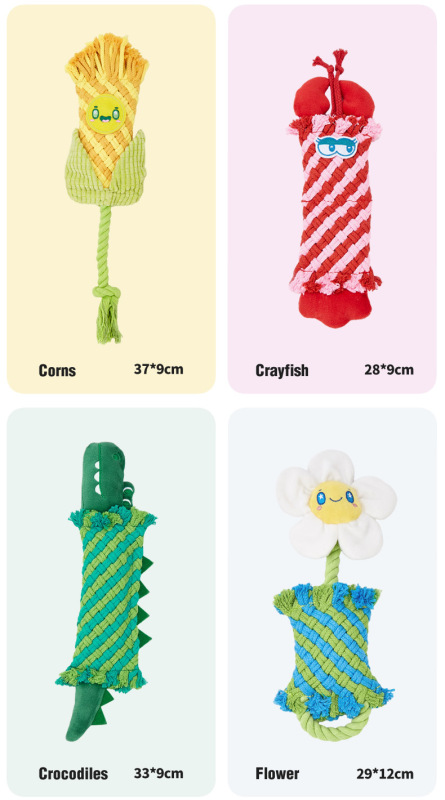 Pet tug-of-war toys are bite-resistant