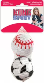 KONG Dog Toy Bite-Resistant Ball Set