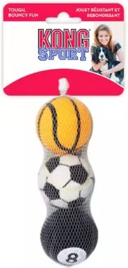 KONG Dog Toy Bite-Resistant Ball Set