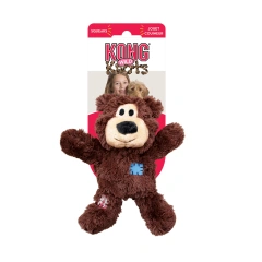 KONG - Wild Knots Bear - Internal Knotted Ropes and Minimal Stuffing for Less Mess  (Assorted Colors)