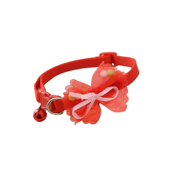 Manufacturers Sell Cute Polyester Pet Collar with Plaid Design LED Dog Collar for Cat or Dog