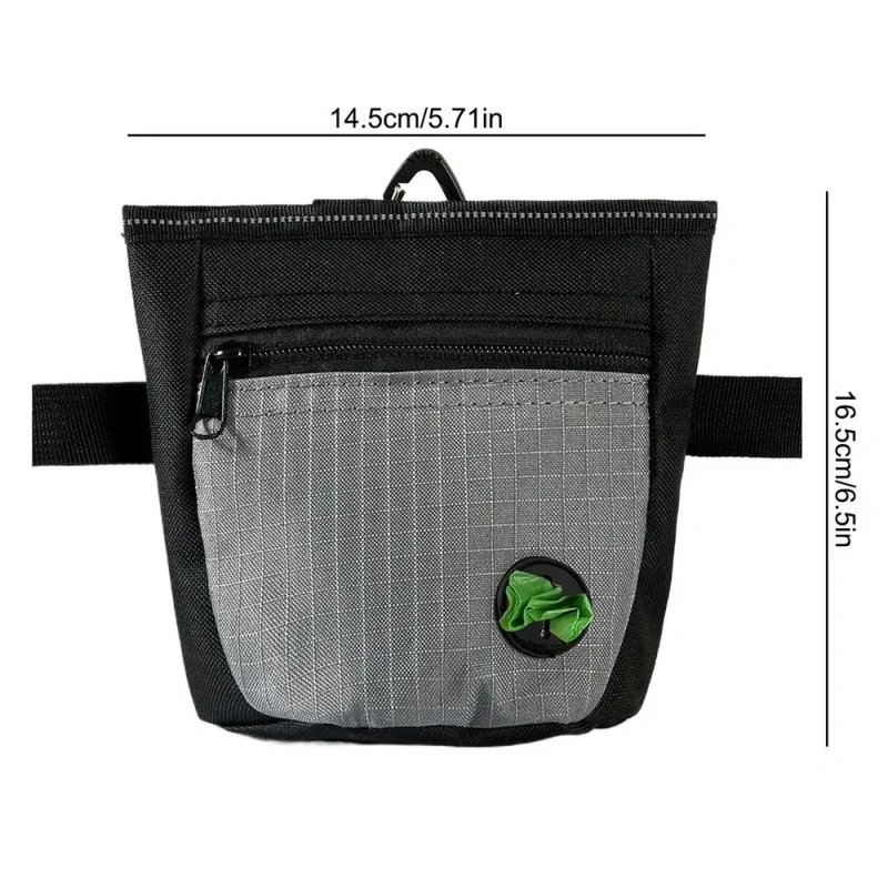 Dog Treat Pouch Magnetic Closure Puppy Training Waist Bag Puppies Goodie Treat Pouch With Waist Belt For Behavior Aids