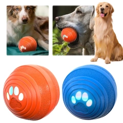 Puppy Bouncing Toy Ball with Light Smart Interactive Dog Ball Toys Electric Interactive Dog Toy Ball for Boredom Cat Dogs