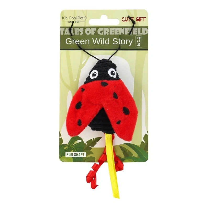 Interactive Simulation Cartoon Red Sloth Catnip Cat Toy Molar-Resistant Plush Pet Toy for Teeth Grinding Packed in Carton