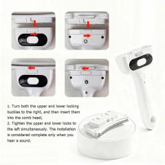 Stainless Steel Pet Steam Comb Built in Battery Hair Removal & Beauty Spray Brush for cat and dog Pet Grooming Tool Anti-static