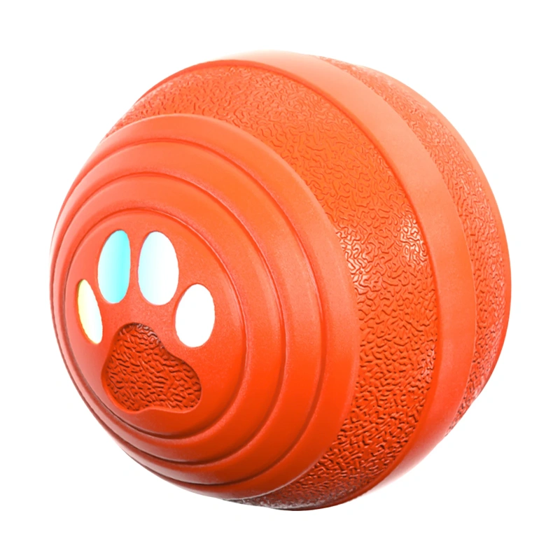 Puppy Bouncing Toy Ball with Light Smart Interactive Dog Ball Toys Electric Interactive Dog Toy Ball for Boredom Cat Dogs
