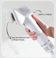 Pet Hair Brush Dryer, for Dogs and Cats, 2-in-1 Dog Hair Dryer with Slicker Brush, Portable, Adjustable Wind Speed & Temperature