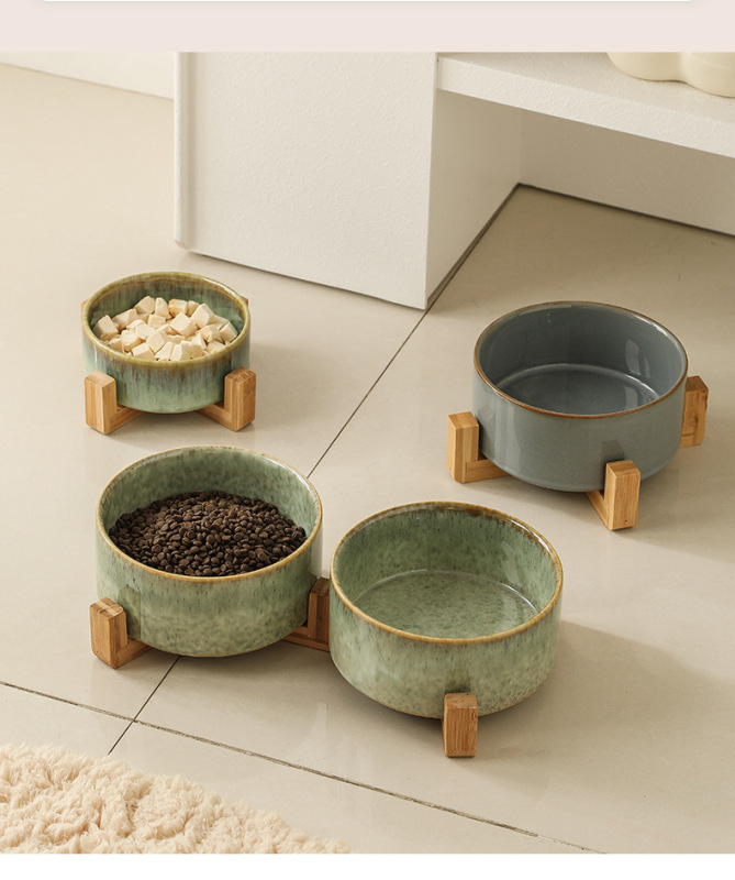 Nordic style cat ceramic bowl