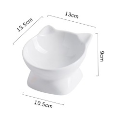 Ceramic Cat Bowl  Cervical Vertebra protection Pet Bowl Drinking Bowl Multi-color