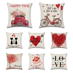 Painted Heart Valentine's Day Pillow