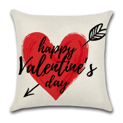 Painted Heart Valentine's Day Pillow