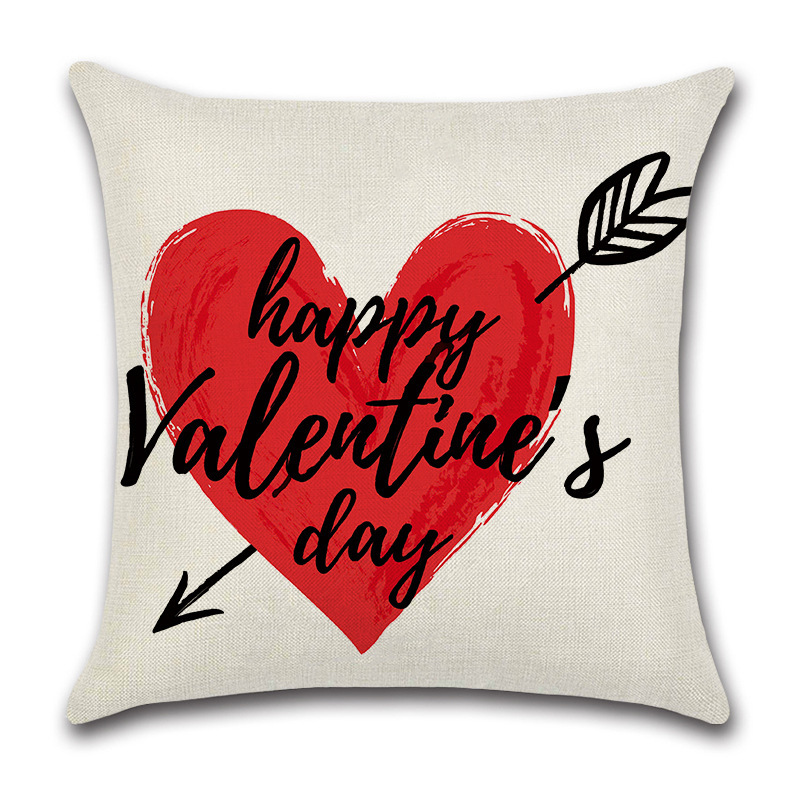 Painted Heart Valentine's Day Pillow