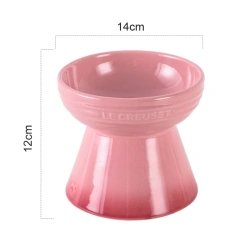 Le Creuset Cool Color Cerc  Dog Bowls with Heightened Feet Ne Protection Anti-Flip Water Food Bowl Pet Dining Bowl