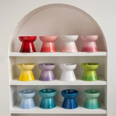 Le Creuset Cool Color Cerc  Dog Bowls with Heightened Feet Ne Protection Anti-Flip Water Food Bowl Pet Dining Bowl