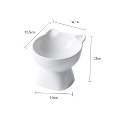 Ceramic Cat Bowl  Cervical Vertebra protection Pet Bowl Drinking Bowl Multi-color
