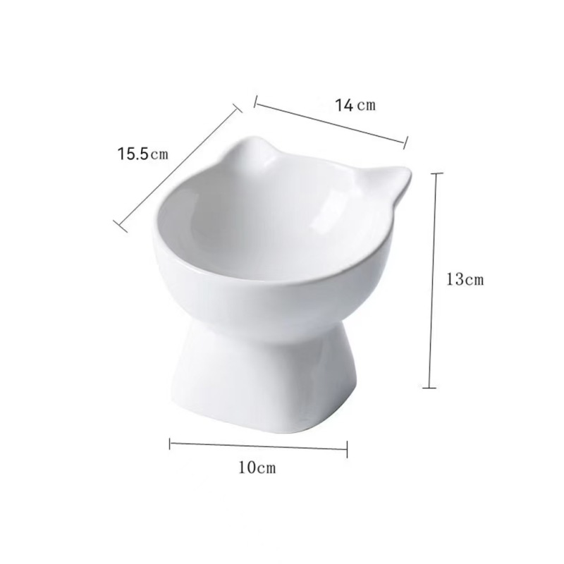 Ceramic Cat Bowl  Cervical Vertebra protection Pet Bowl Drinking Bowl Multi-color