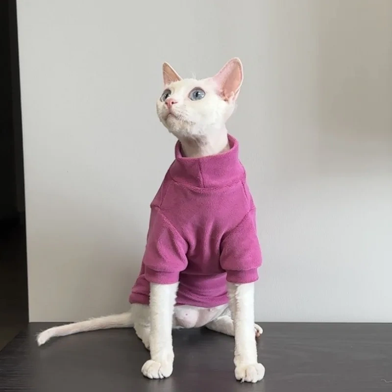 Minimalist Chic Design Second Skin Feel Hairless Cat Warm Knitwear