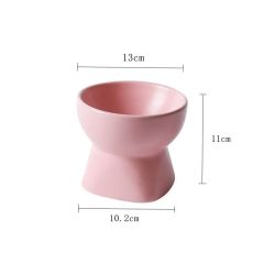 Ceramic Cat Bowl  Cervical Vertebra protection Pet Bowl Drinking Bowl Multi-color