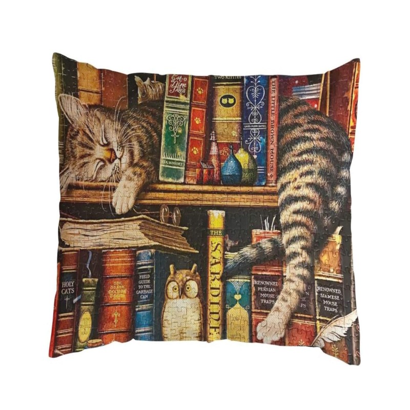 1pcs Cute Cartoon Cat Cushion Pillow Cover Simple Printed Throw Cushion Case Creative