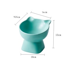 Ceramic Cat Bowl  Cervical Vertebra protection Pet Bowl Drinking Bowl Multi-color
