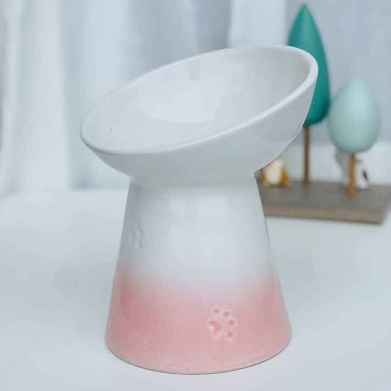 Dog Bowls with Heightened Feet Ne Protection Anti-Flip Water Food Bowl