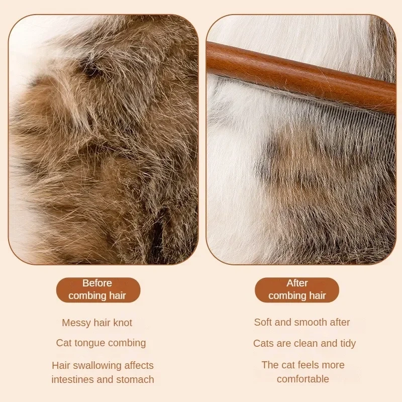 Pet Hair Cats Accessories Removes Cats Dog for Products Garden. Brush Comb Home Knot Massage Grooming Opened Supplies