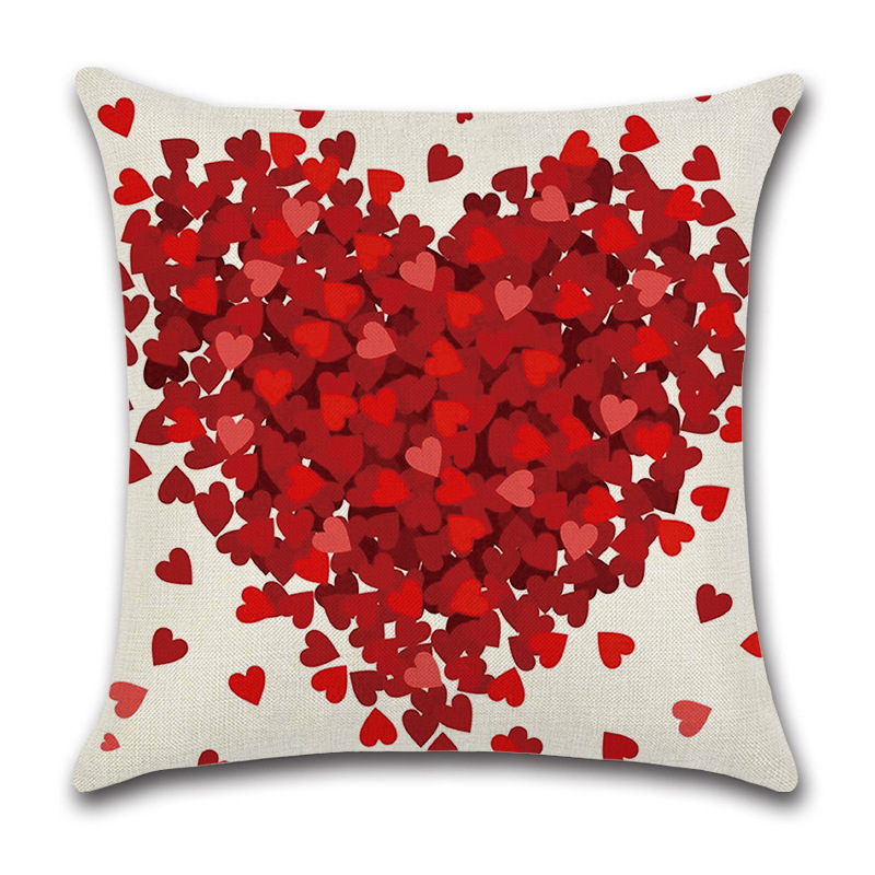 Painted Heart Valentine's Day Pillow