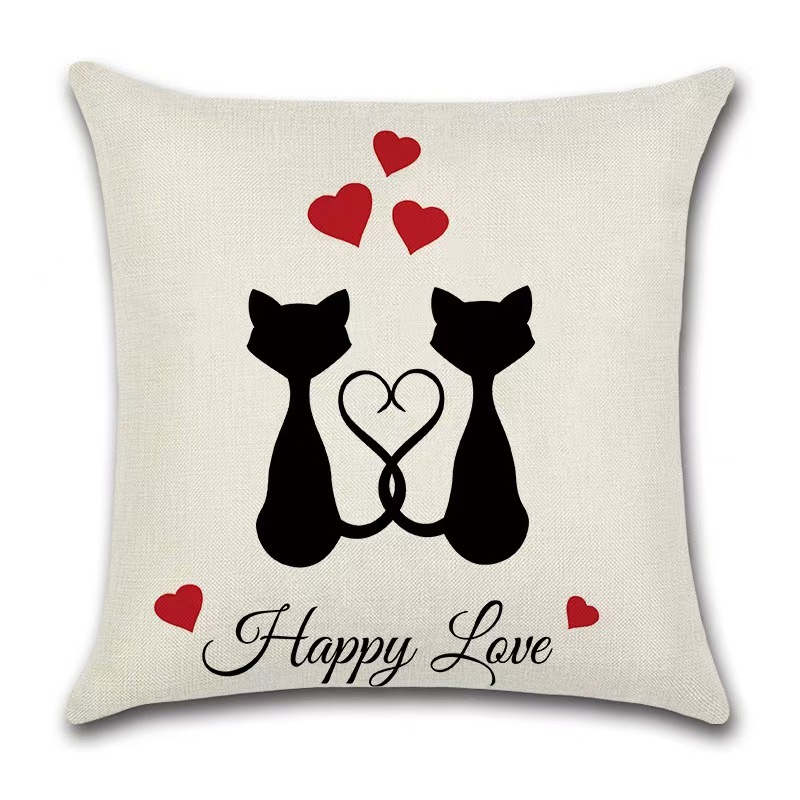 Painted Heart Valentine's Day Pillow