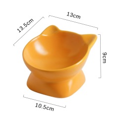 Ceramic Cat Bowl  Cervical Vertebra protection Pet Bowl Drinking Bowl Multi-color